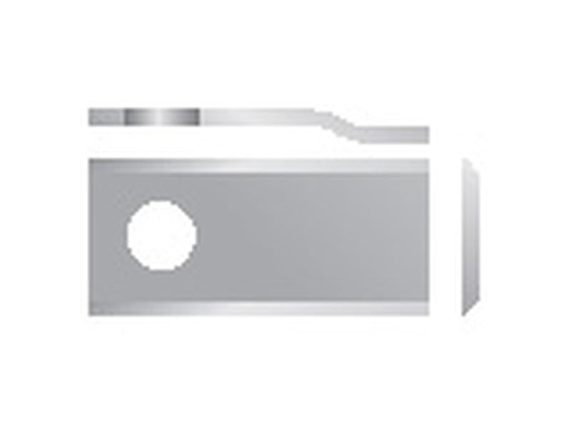 Faca - Stepped Blade - 108 x 48x3mm - Orifício Ø21mm - Esq./Dt. - para Galfre, Fort-Morra, New Holland Aplicavel em: 108P CRANKED (S.77080)