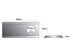Faca - Lamina conica - 128 x 50x4mm - Orifício Ø20.5 x 23mm - Esq./Dt. - para Taarup, Kuhn Aplicavel em: 56.110.300 (S.77117)