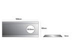 Faca - Faca plana - 109 x 40x3mm - Orifício Ø20.5mm - Esq./Dt. - para Taarup Aplicavel em: 58.372.000 (S.77120)