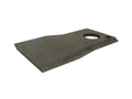 Faca - Faca torcida - 107x48x4mm - Orifício Ø18.5mm - Esq. - para Vicon, Kuhn Aplicavel em: 90261559 (S.77121)