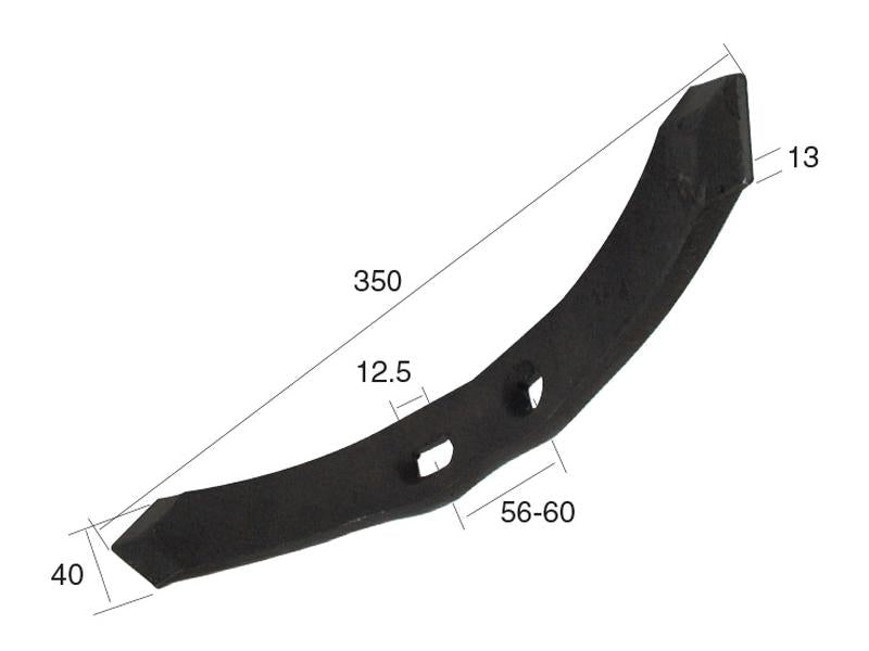 Bico 350x40x13mm Centros de orifícios em 55/60mm Aplicavel em: 1280526 (S.77175)