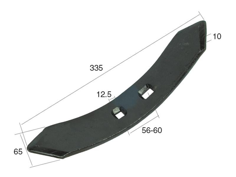 Bico 335x65x10mm Centros de orifícios em 56/60mm Aplicavel em: 051400 (S.77177)