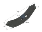 Bico 335x75x13mm Centros de orifícios em 55/60mm Aplicavel em: 0136702 (S.77178)