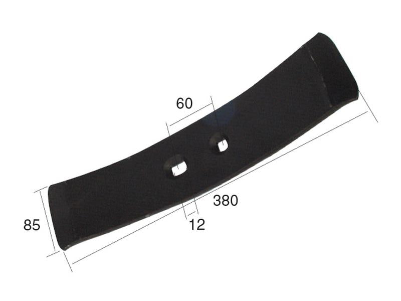 Bico 380x85x12mm Centros de orifícios em 60mm Aplicavel em: 0171201 (S.77187)