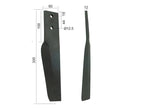Bico 60x12x335mm Esq. Centros de orifícios em: 44mm. Orifício Ø 12.5mm. para Maschio. Aplicavel em: 10100263 (S.77277)