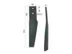 Bico 60x12x370mm Dt. Centros de orifícios em: 44mm. Orifício Ø 12.5mm. para Maschio. Aplicavel em: 10100266 (S.77278)