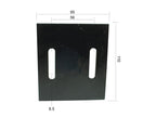 Prato raspador 110x95x4mm Aplicavel em: 26100667 (S.77290)