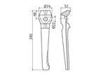Bico para grade de bicos 340mm. Dt. para Lely Aplicavel em: 1.1699.0112.0 (S.77571)