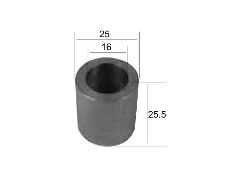 Colar ID: 16mm, D.Ext: 25mm, Comp: 25.5mm - para Bomford, Kuhn Aplicavel em: 0280701 (S.77579)