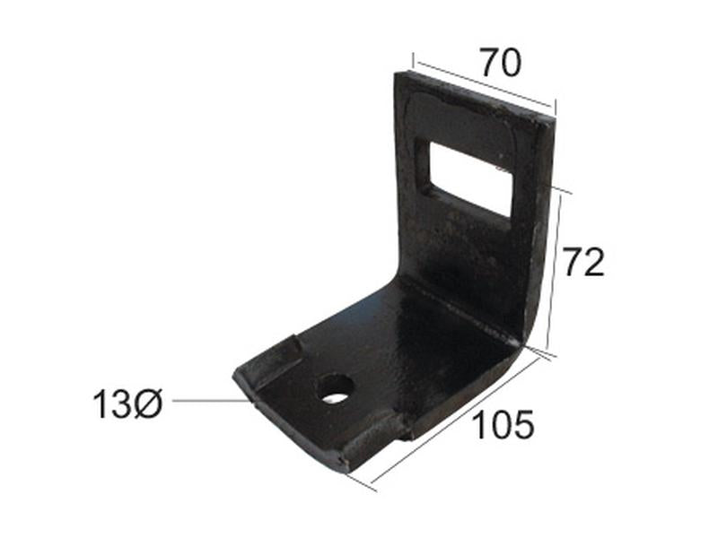 Abraçadeira mola vibrocultor 45x12mm para 60x60 (S.77763)