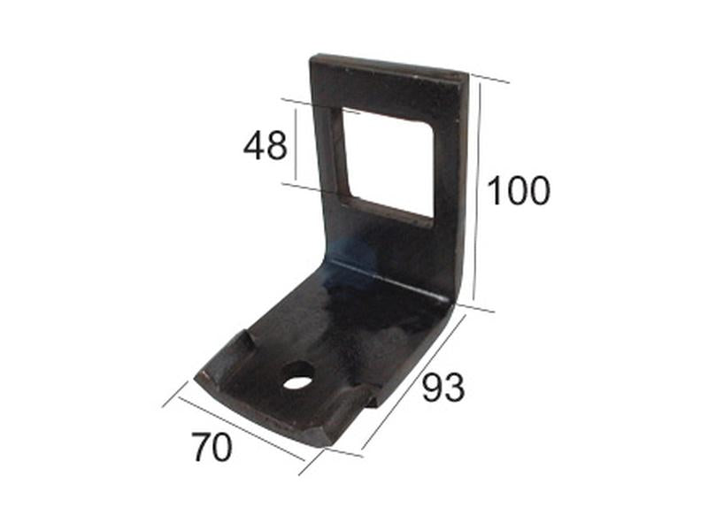 Abraçadeira mola vibrocultor 45x12mm para 60x60mm (S.77764)
