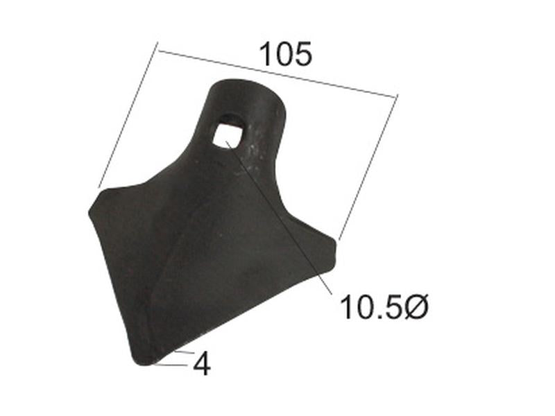 Bico asa andorinha 105x4mm Aplicavel em: 3177288M1 (S.77767)