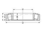 Rolamento LM72849/LM72810 (S.7779)