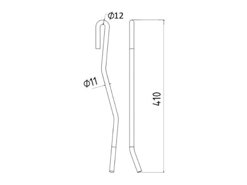 Mola - Esq. - Comp:420mm, Larg Ø11mm - para Vicon Aplicavel em: 90036190 (S.77906)