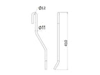 Mola - Dt. - Comp:420mm, Larg Ø11mm - para Vicon Aplicavel em: 90036191 (S.77907)
