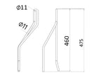 Mola - Esq. - Comp:460mm, Larg:137mm, Ø11mm - para Vicon Aplicavel em: 99136240 (S.77908)