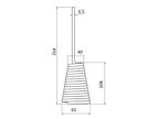 Mola Comp:257mm, Larg:64mm, Ø6.5mm - para Bamford Aplicavel em: CE435 (S.78052)
