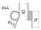 Mola Comp:117mm, Larg Ø3.5mm - para Centrac Aplicavel em: 328/MAT991 (S.78071)
