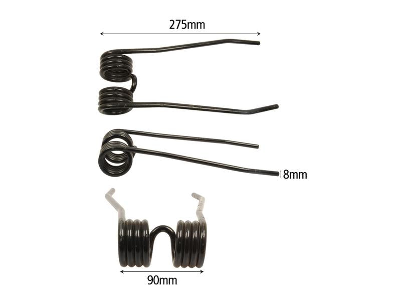 Mola Comp:275mm, Larg:90mm, Ø8mm - para Centrac Aplicavel em: 325/MAT992 (S.78072)