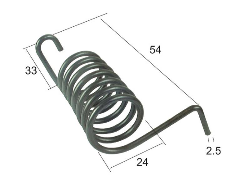 Mola de retorno Esq. para PZ Aplicavel em: PZ99 (S.78147)