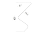 Mola - Esq./Dt. - Comp:650mm, Larg:440mm, Ø6.5mm - para Vicon Aplicavel em: 90092611 (S.78195)