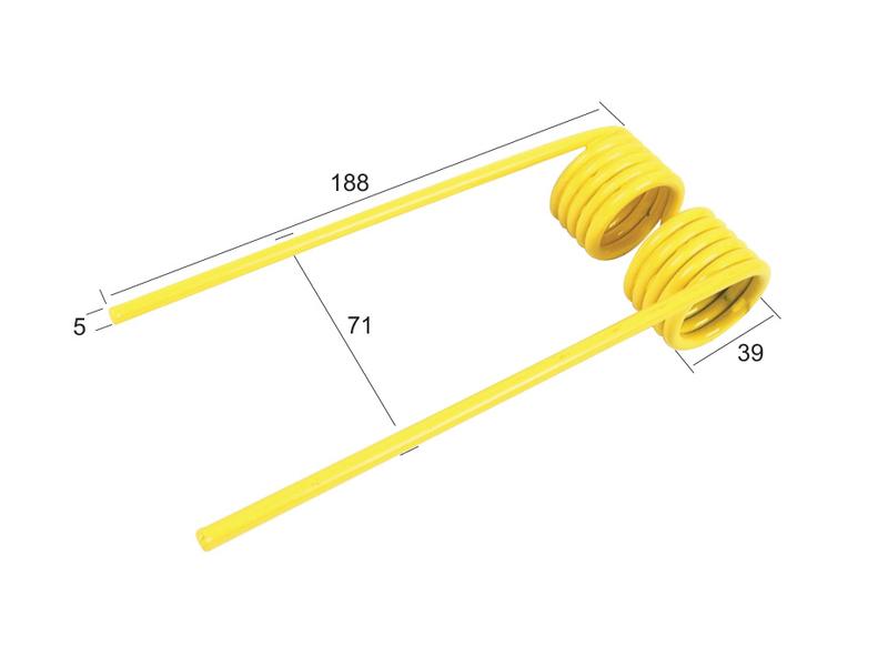 Mola Comp:188mm, Larg:71mm, Ø5mm - para John Deere Aplicavel em: CC32965 (S.78332)