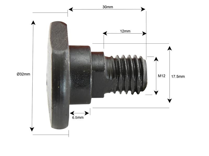 Parafuso C/ Porca- M12x30mm - para Krone, Claas Aplicavel em: 1377266K (S.78373)