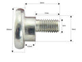 Parafuso C/ Porca- M10x32mm - para Vicon Aplicavel em: 81160k (S.78397)