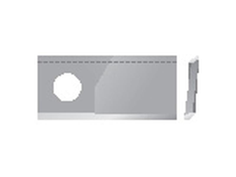 Faca - Faca torcida - 112x48x4mm - Orifício Ø19mm - Dt. - para Fella, Krone Aplicavel em: 123707 (S.78405)