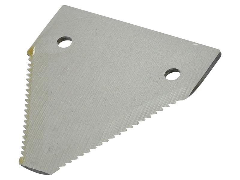 Faca - Serrilha por cima - 83x76x2.75mm - Orifício Ø6.5mm - Centros de orifícios em 51mm - paraClaas Aplicavel em: 6112031 (S.78422)
