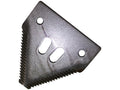 Faca - Serrilha por cima - 80x76x2.75mm - Orifício Ø6.5mm - Centros de orifícios em 51mm - paraSchumacher Aplicavel em: 420.100.045 (S.78429)