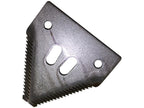 Faca - Serrilha por cima - 80x76x2.75mm - Orifício Ø6.5mm - Centros de orifícios em 51mm - paraSchumacher Aplicavel em: 420.100.045 (S.78429)