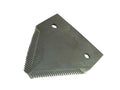 Faca - Serrilha por cima - 83x76x2.75mm - Orifício Ø6.5mm - Centros de orifícios em 50mm - paraJohn Deere Aplicavel em: P49650H (S.78437)