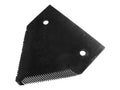 Faca - Serrilha por cima - 83x76x2mm - Orifício Ø5.5mm - Centros de orifícios em 51mm - paraMassey Ferguson Aplicavel em: 206236M1 (S.78450)