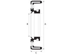 Retentor com sentido de rotação 2-1/2'' x 3-1/4'' x 3/8 (S.7855)