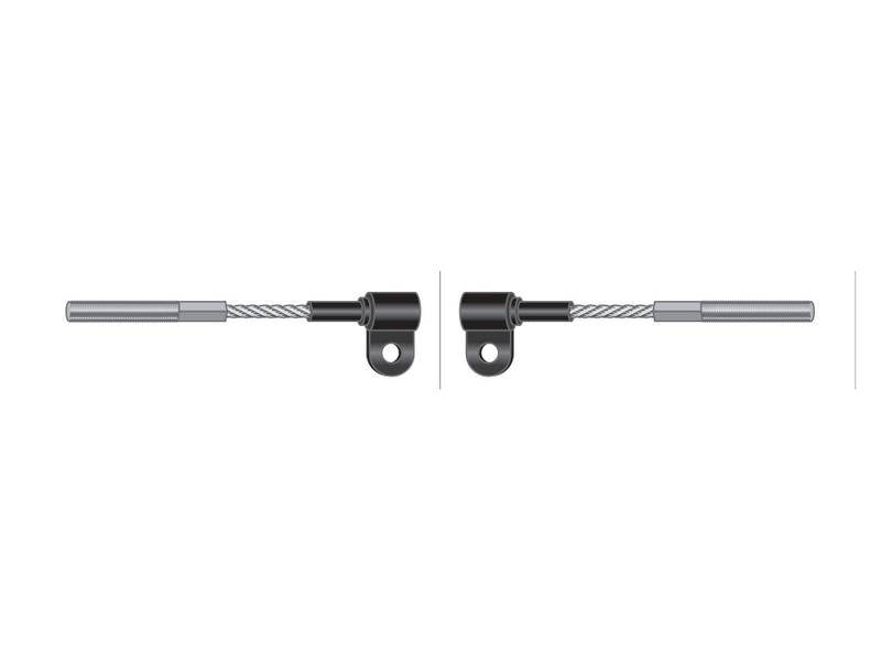 Cabo acelerador - Comp: 1230mm, Comprimento externo do cabo: 1116mm. (S.7874)