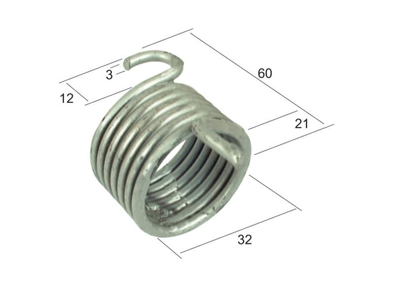 Mola de retorno Dt. para Deutz-Fahr Aplicavel em: 9975617 (S.78928)