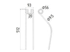 Mola Comp:510mm, Larg:91mm, Ø10mm - para Niemeyer Aplicavel em: 600034 (S.78953)