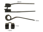 Mola Comp:380mm, Larg:110mm, Ø10mm - para Deutz-Fahr, Fort-Morra, PZ Aplicavel em: 06565574 (S.78985)