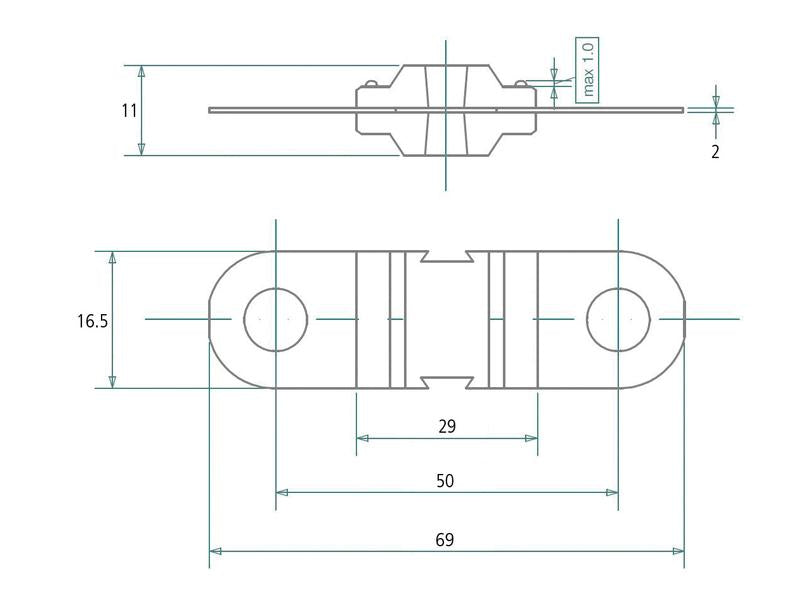 Fusivel Mega - 100 Amps (Amarela) (S.7911100)