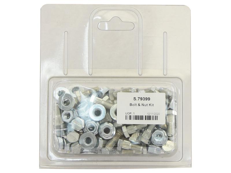 Agripak 50 un. Parafuso com porca M6 x 16mm (S.79399)