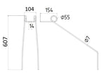 Mola Comp:607mm, Larg:104mm, Ø7mm - para Doublet Record Aplicavel em: 50400307 (S.79442)
