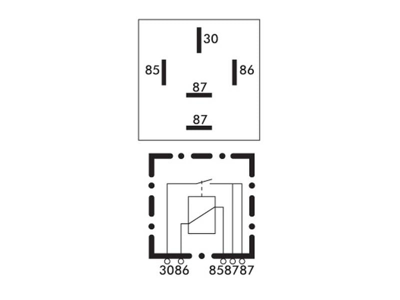 Relay 12V, 20 - 30A (S.79511)