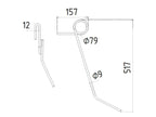 Mola - Ø9mm, Comp: 515mm Aplicavel em: 18903650 (S.79642)