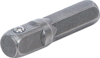 Adaptador de roquete para pontas | Sextavado externo 6,3 mm (1/4") - Quadrado externo 6,3 mm (1/4") | 30 mm