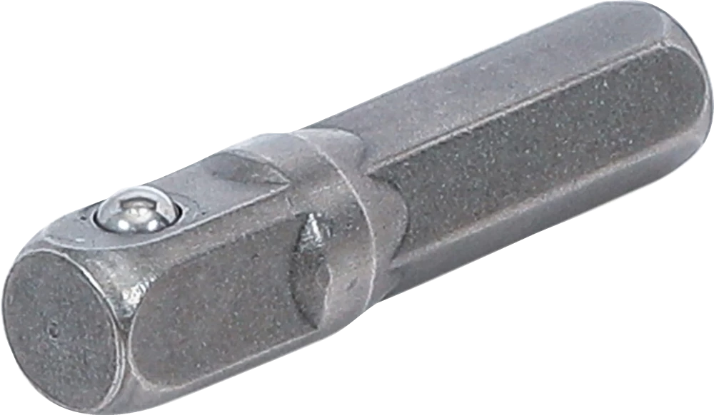 Adaptador de roquete para pontas | Sextavado externo 6,3 mm (1/4") - Quadrado externo 6,3 mm (1/4") | 30 mm
