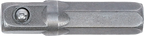 Adaptador de roquete para pontas | Sextavado externo 6,3 mm (1/4") - Quadrado externo 6,3 mm (1/4") | 30 mm