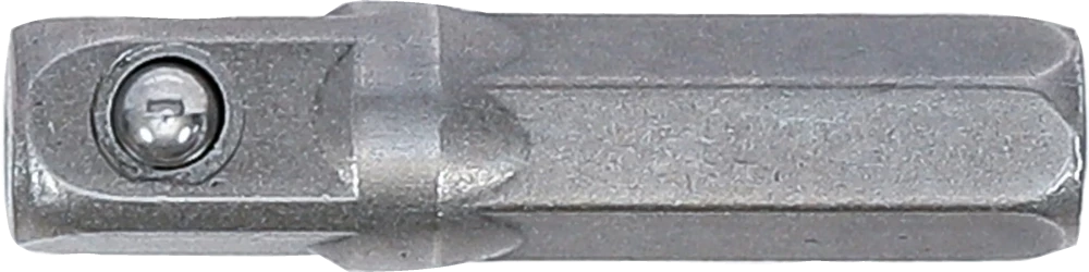 Adaptador de roquete para pontas | Sextavado externo 6,3 mm (1/4") - Quadrado externo 6,3 mm (1/4") | 30 mm
