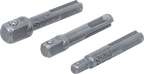 Conjunto de adaptadores | SDS - quadrado externo 6,3 mm (1/4"), 10 mm (3/8"), 12,5 mm (1/2") | 3 peças