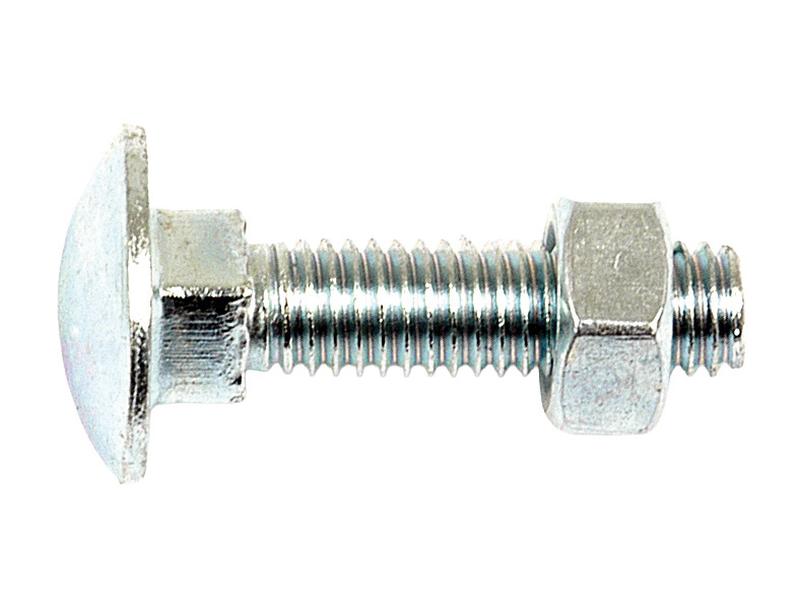 Parafuso c/porca para carroçarias, Tamanho: M8x40mm (DIN 601/934) (S.8246)